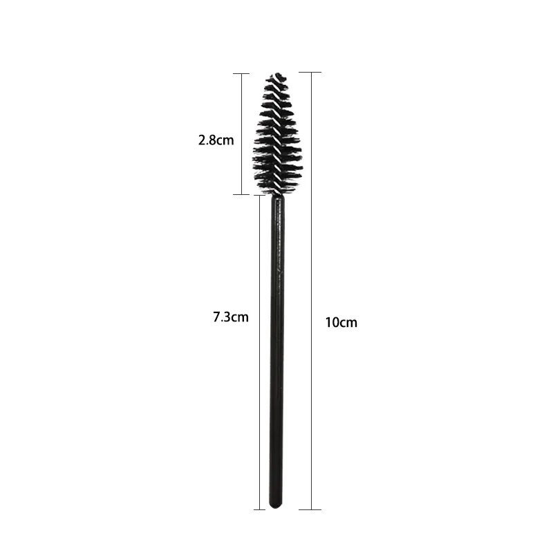 200 stk. Håndtag engangsvanddråbeform kosmetisk børste Nylon Mascara tryllestave Vipper Makeup Børster Øjenvippeforlængelse Værktøj — image 2