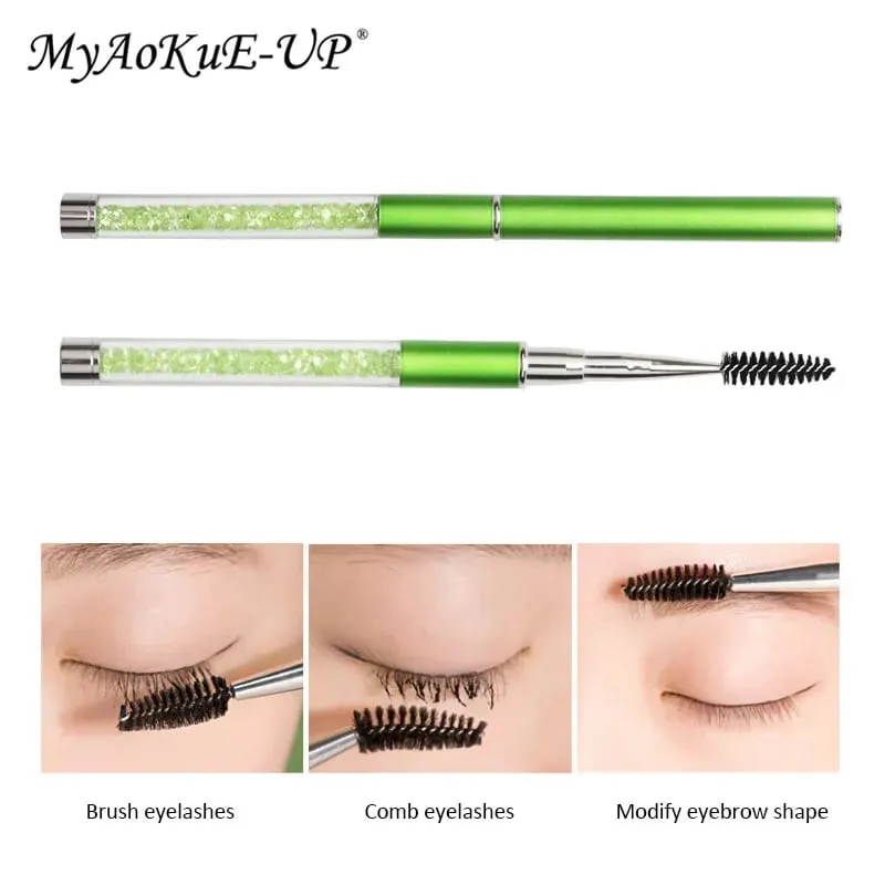 Brosse à cils en strass, brosses à cils réutilisables, applicateur de baguette de Mascara, outil de maquillage d'extension de cils — image 6