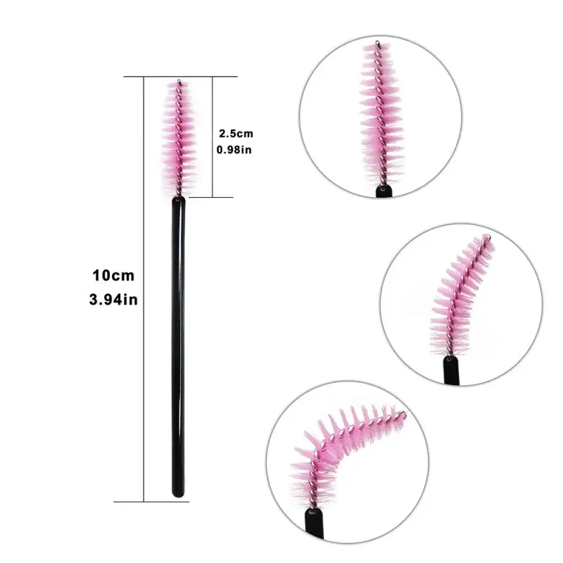 50Pcs Wimpern Pinsel Make-Up Pinsel Einweg Mascara Wands Applikator Multi Eye Lashes Cosmetic Pinsel Make-Up-Tools — image 3