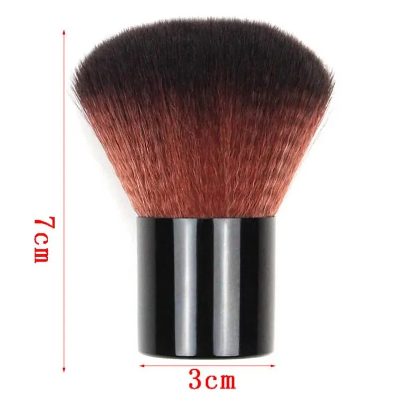 1Set Große Schwarz Make-Up Pinsel Pulver Kosmetik Pinsel Gesicht Erröten Kontur Pinsel Kabuki Nagel Pinsel Make-Up-Tools Mit Tasche sculpting — image 4