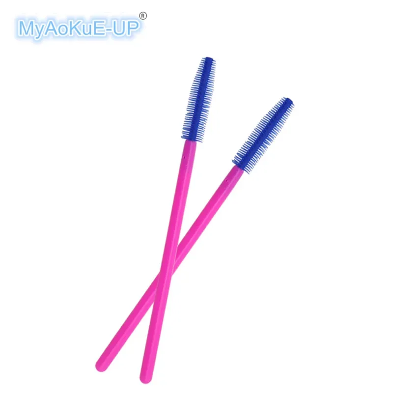 50 pcs Silicone Mascara Wands Applicator Disposable Eyelash Brushes Comb Beauty Makeup Brush For Women Eyelash Extension Tools