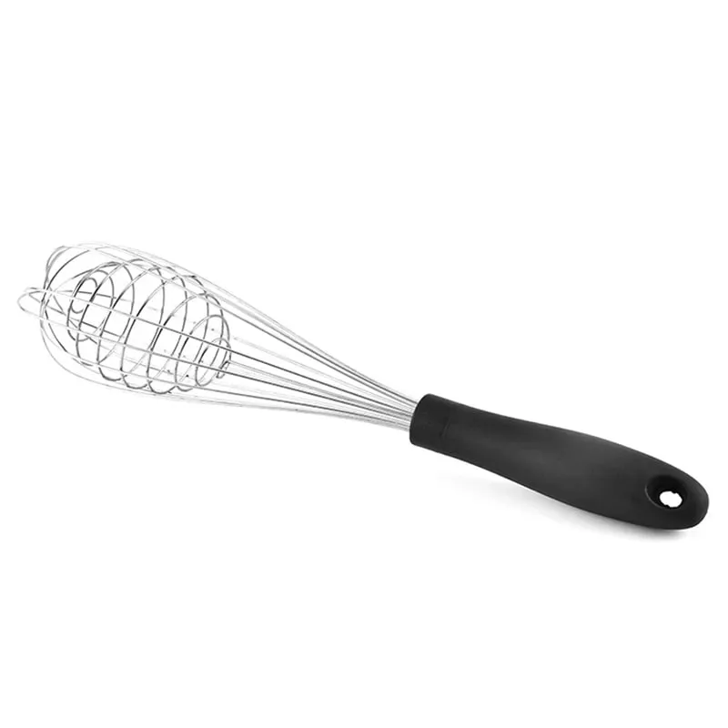 Stainless Steel + TPR Handle Egg Beater Kitchen Balloon Wire Whisk Mixer Foamer for Cooking Baking Blending Whisking Stirring — image 9