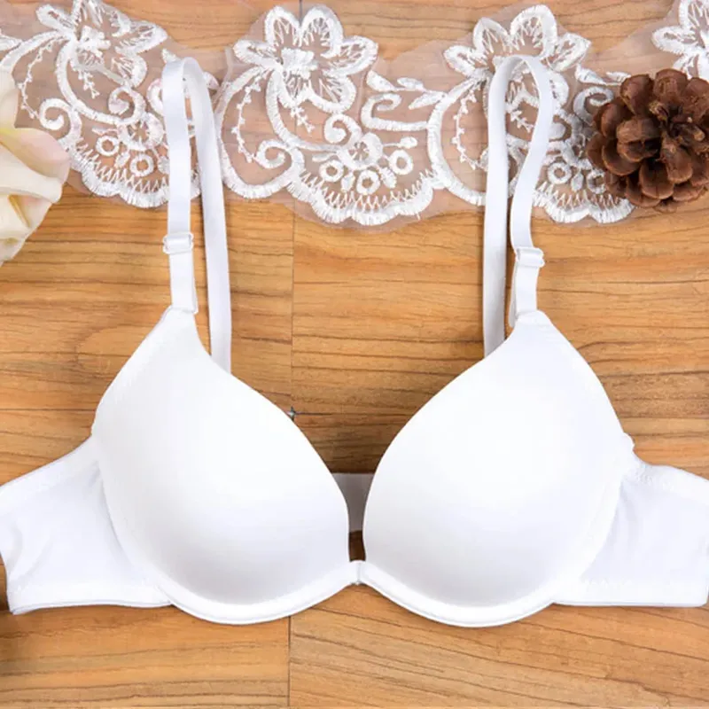 Lingerie sexy da donna Seni piccoli Reggiseno a V profondo Reggiseno di supporto Bralette con ferretto imbottito Top Bh 28-36 Coppa AA A B — image 3