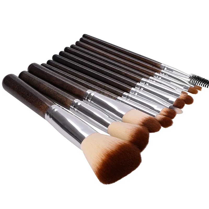 Professionele make-upborstels Set 12 stuks Poeder Foundation Blush Oogschaduw Liner Brow Lipgloss Hoogtepunt Contour Beauty Tools Kit — image 4