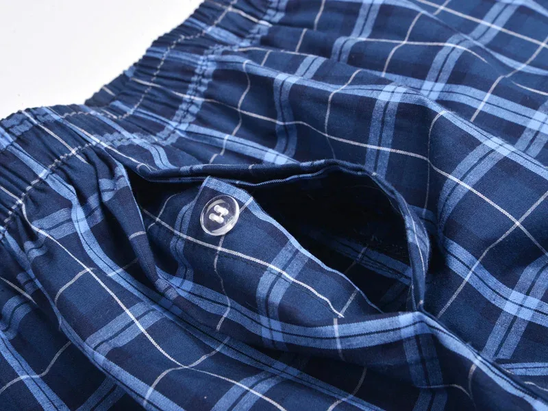 Herrunderkläder Boxerpläterade kalsonger 100 % bomull Shorts Herr Randiga trosor Lösa hög kvalitet Oversize Andas Dropshipping — image 4