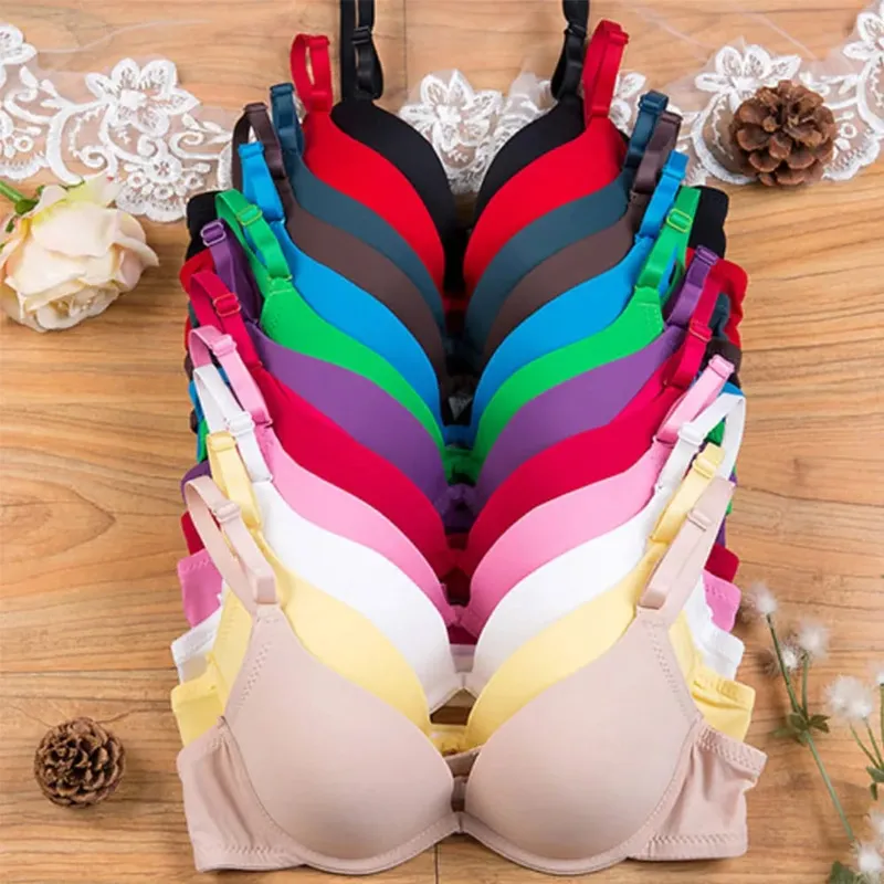 Lingerie sexy da donna Seni piccoli Reggiseno a V profondo Reggiseno di supporto Bralette con ferretto imbottito Top Bh 28-36 Coppa AA A B — image 1