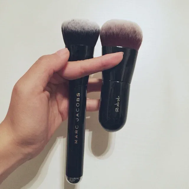 Mignon bébé professionnel pinceaux de maquillage faits à la main doux synthétique Saikoho chèvre cheveux Blush Contour fond de teint brosse maquillage brosse — image 2
