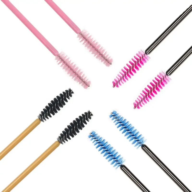 50Pcs Wimpern Pinsel Make-Up Pinsel Einweg Mascara Wands Applikator Multi Eye Lashes Cosmetic Pinsel Make-Up-Tools — image 2