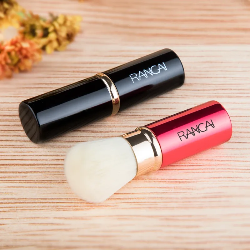 1 pçs pincéis de maquiagem retrátil pó fundação mistura blush rosto kabuki escova maquiagem compõem ferramentas cosméticas — image 4