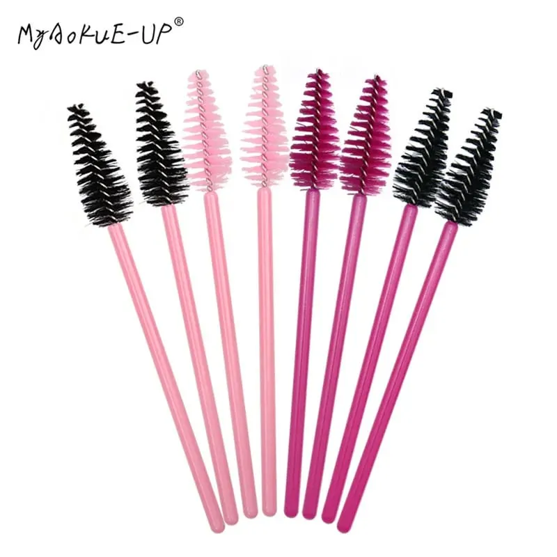 200 PCS ขายส่ง Water DROP Shape ทิ้งไนลอนมาสคาร่า 4 สีผสม Lashes แปรงแต่งหน้า Eyelash EXTENSION เครื่องมือ — image 6
