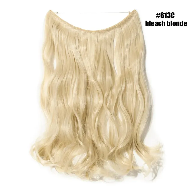 Synthetic Invisible Wire No Clips In Hair Extensions Secret Fish Line Hairpieces Hair Extensions Fake Hair For Women — image 31