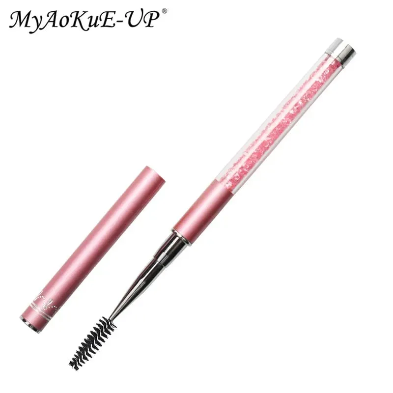Brosse à cils en strass, brosses à cils réutilisables, applicateur de baguette de Mascara, outil de maquillage d'extension de cils