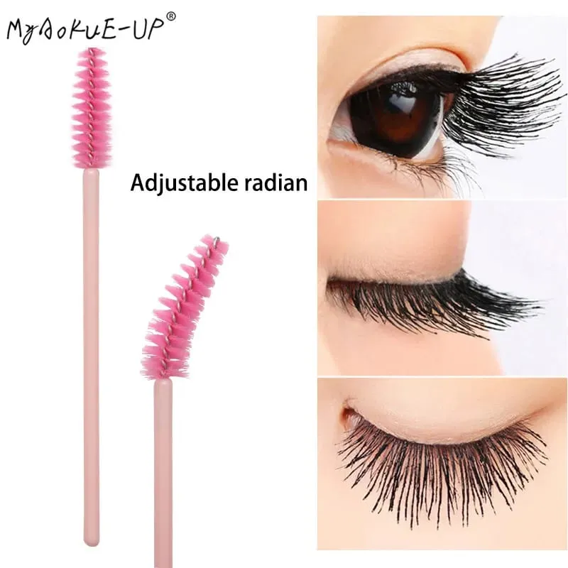Applicateur de Mascara jetable en Nylon, brosses à cils pour Extension de cils, outils de maquillage pour femmes, 50 pièces — image 6