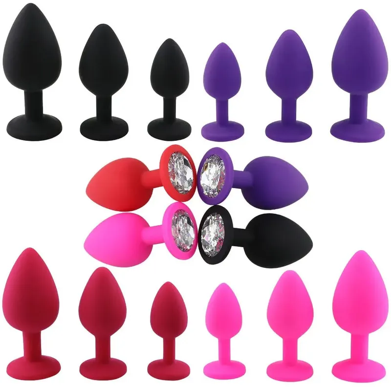 ซิลิโคนนุ่มก้น Anal Plug Unisex Sex Stopper 3 ขนาดผู้ใหญ่ของเล่นสำหรับชาย/หญิง Anal TRAINER สำหรับคู่ — image 6