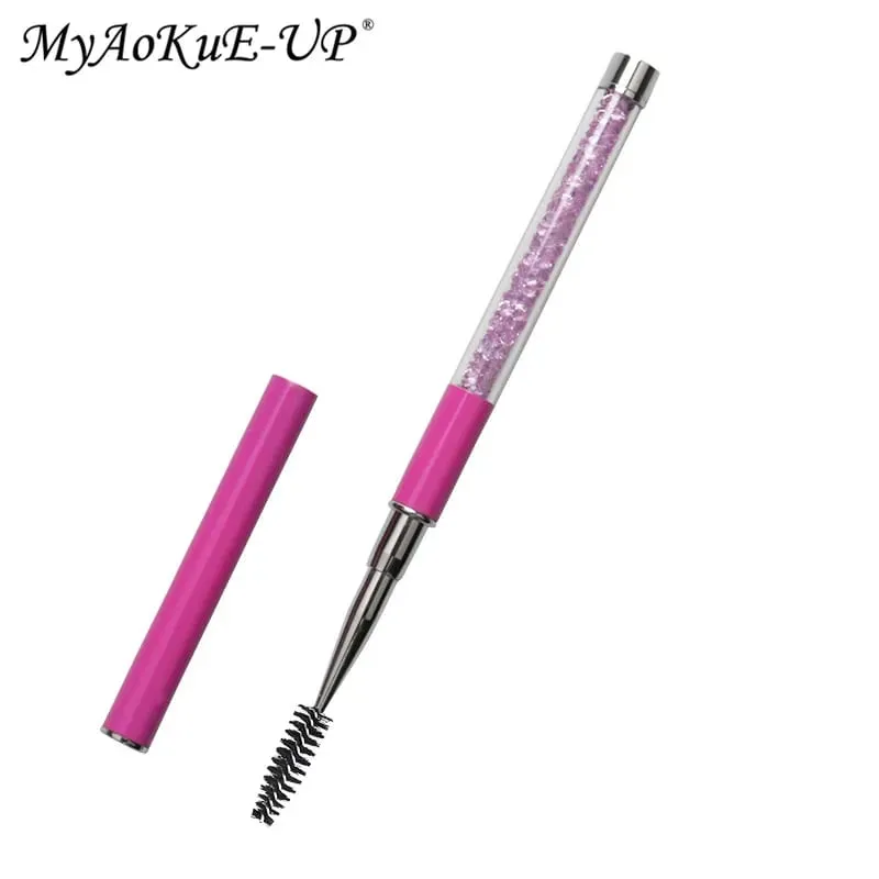 Brosse à cils en strass, brosses à cils réutilisables, applicateur de baguette de Mascara, outil de maquillage d'extension de cils — image 16