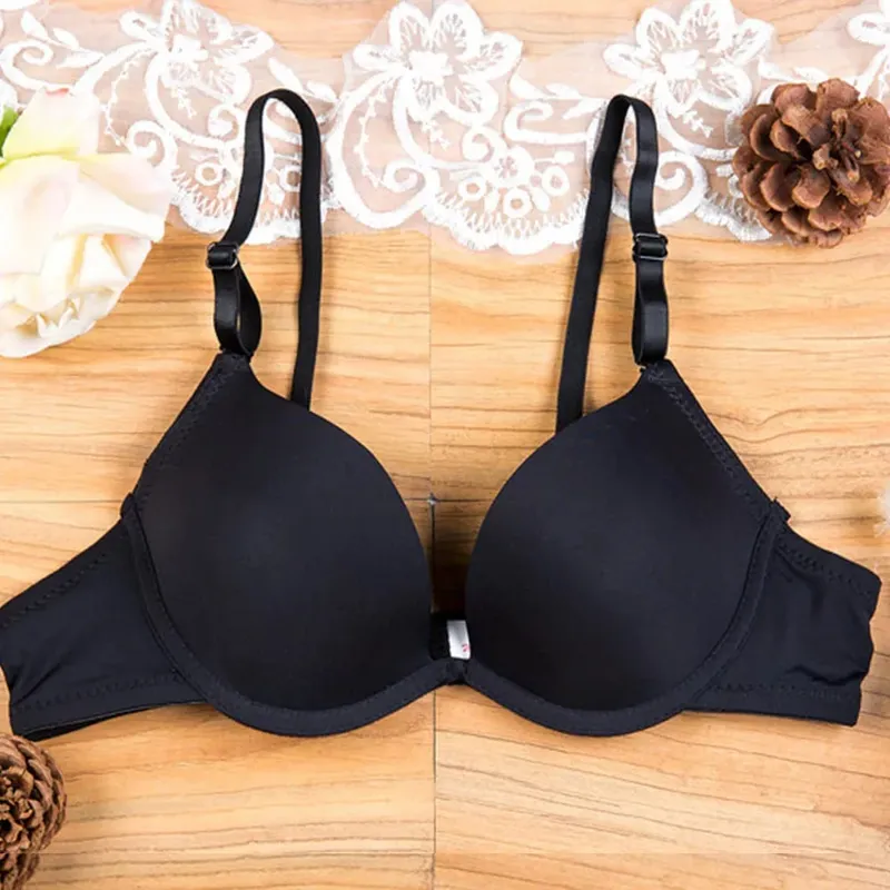 Lingerie sexy da donna Seni piccoli Reggiseno a V profondo Reggiseno di supporto Bralette con ferretto imbottito Top Bh 28-36 Coppa AA A B — image 2