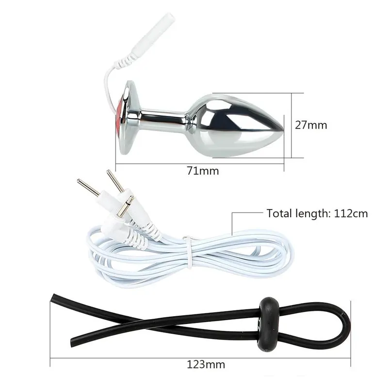 Elektrische Schok Penis Ring Anale Plug Voor Mannen Cock Exerciser Butt Dilatator Vrouwen Tepelklemmen Medische Stimulator Seksspeeltjes Volwassen 18 — image 6