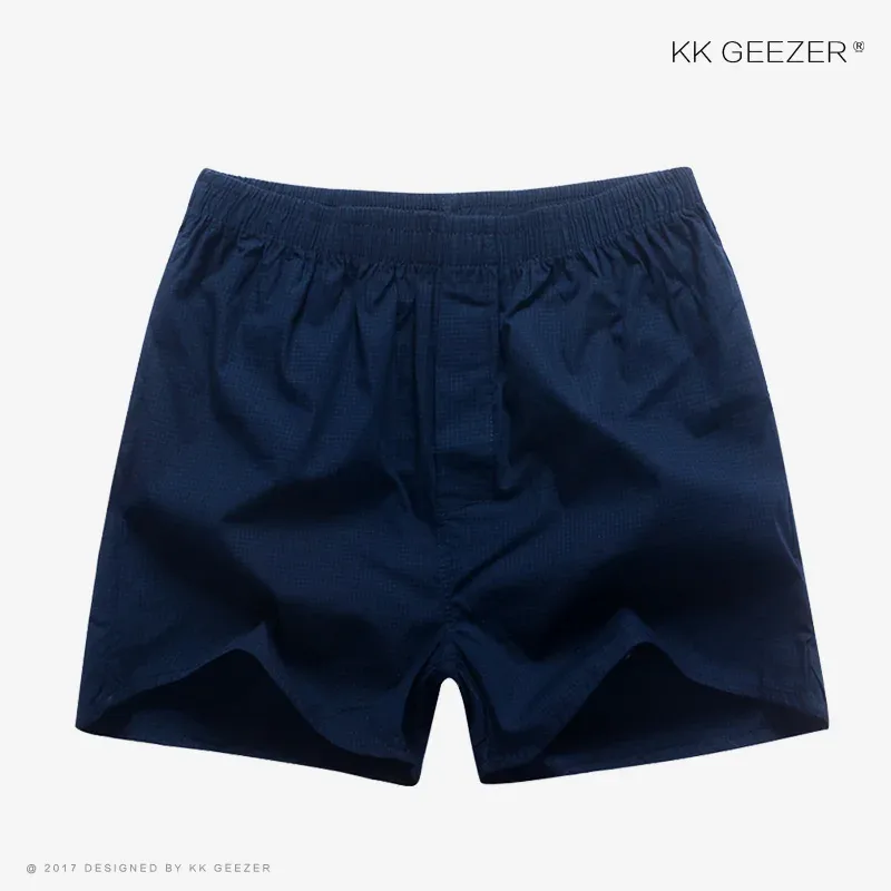 Herrunderkläder Boxerpläterade kalsonger 100 % bomull Shorts Herr Randiga trosor Lösa hög kvalitet Oversize Andas Dropshipping — image 15