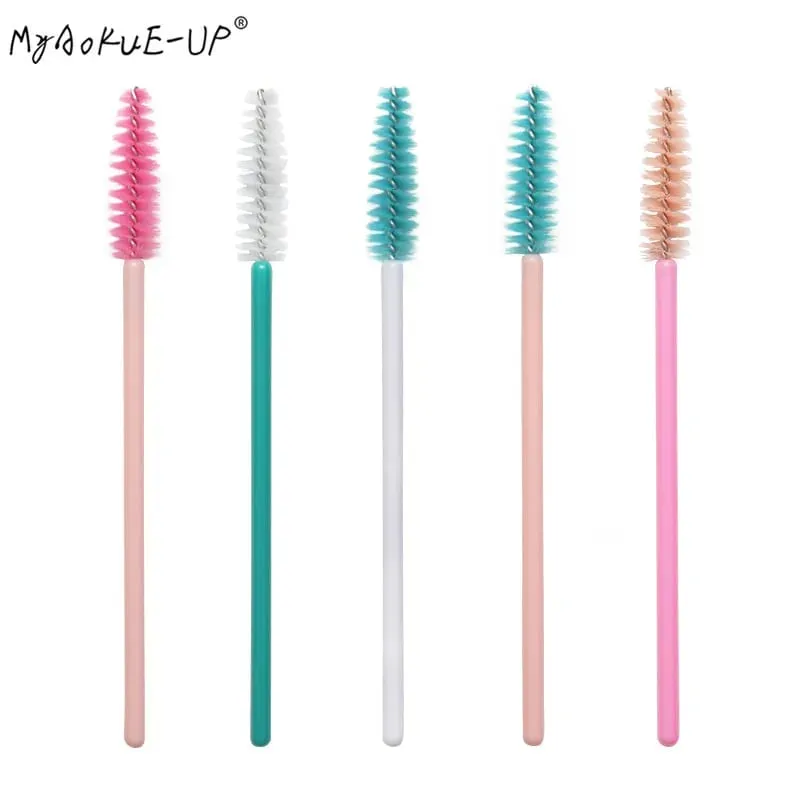 Applicateur de Mascara jetable en Nylon, brosses à cils pour Extension de cils, outils de maquillage pour femmes, 50 pièces — image 3