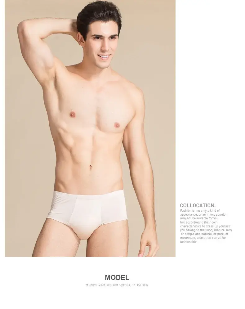 Men Underwear Boxer Shorts 100% Real Silk Knitted Boxers Comfortable Health Breathable Male U Shape Underpants 69112 — image 14