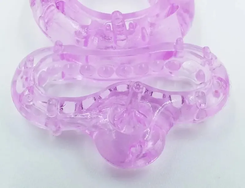 Dauerhafter Ring-Klitoris-Vibrator, dreifache Kugelschleife, Massagegerät, Masturbation, vibrierendes Spannen, Verzögerung der Ejakulation, Sexspielzeug für Männer — image 4