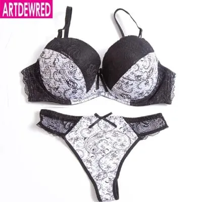 Original authentic high grade push up bra thong sets bras for women underwear bra set lace sexy lingerie panty female underwear — image 11
