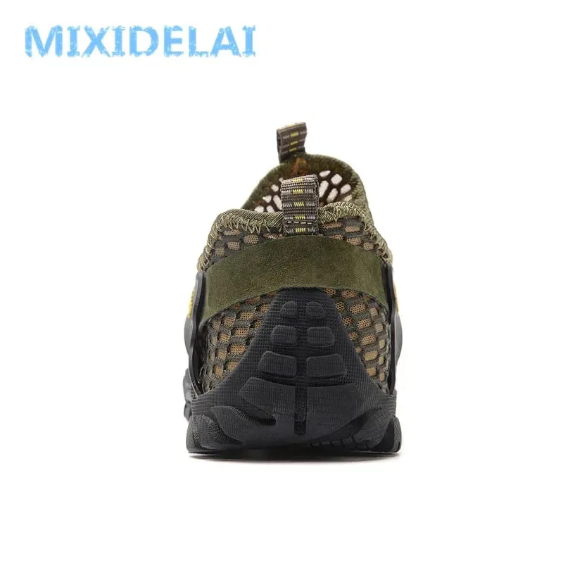 2024 Summer Spring Big Size Men Shoes Casual Mesh Artificial Leather Patchwork Breathable Outdoor Male Sneakers Walking Footwear — image 4