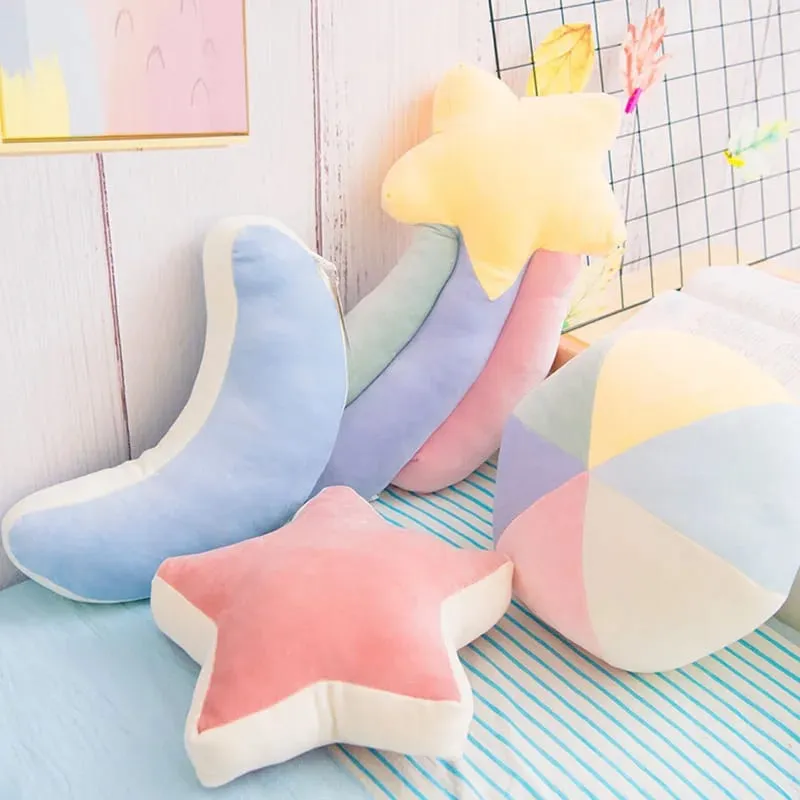 INS HOT Colore della caramella Nuvola Stella Peluche Cuscino Arcobaleno colorato Corona Cuscino Cuscino Divano Decorazione della casa Cuscino di tiro Giocattolo — image 6