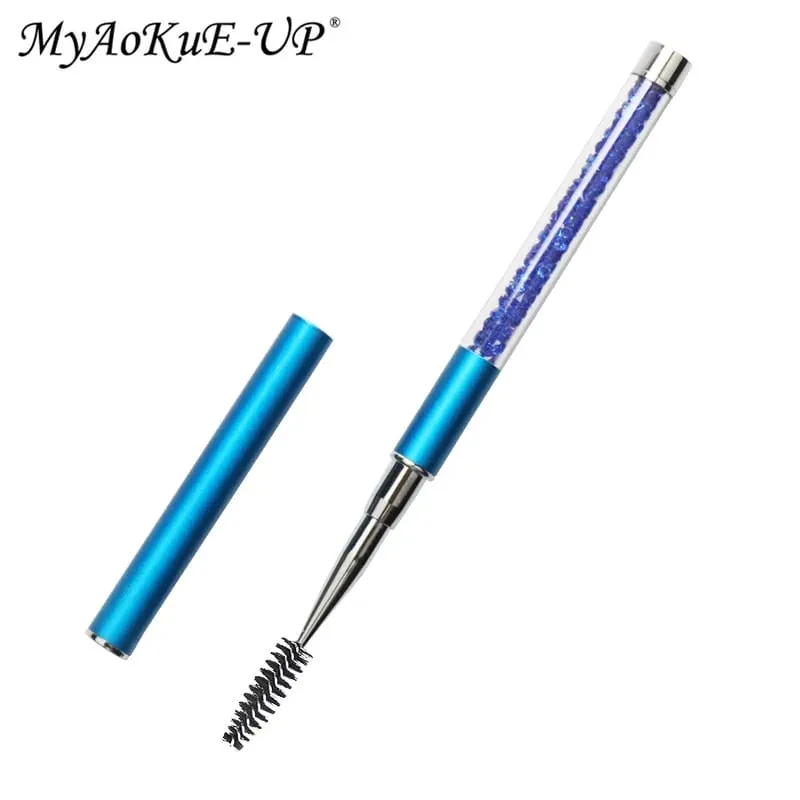 Brosse à cils en strass, brosses à cils réutilisables, applicateur de baguette de Mascara, outil de maquillage d'extension de cils — image 14