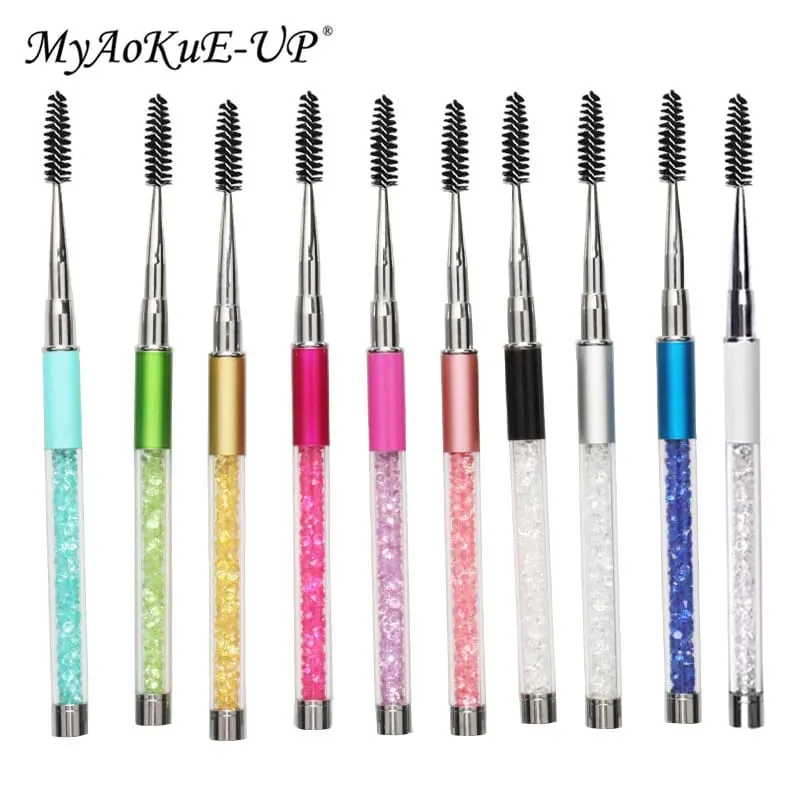 Brosse à cils en strass, brosses à cils réutilisables, applicateur de baguette de Mascara, outil de maquillage d'extension de cils — image 1