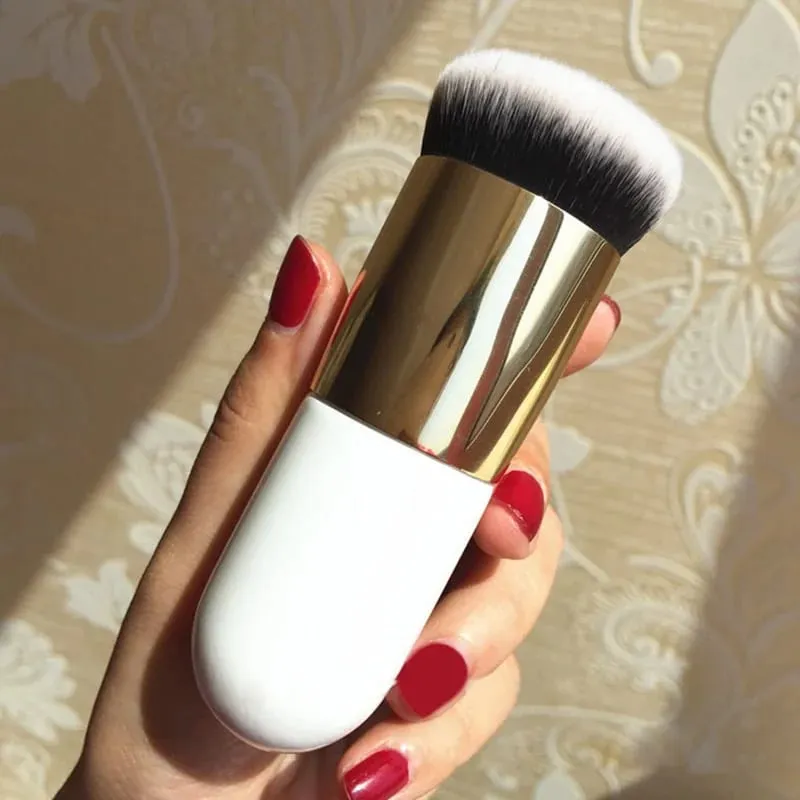 ใหม่ Chubby Pier Foundation Brush แปรงแต่งหน้าครีมแบนแปรงแต่งหน้าเครื่องสำอางมืออาชีพ