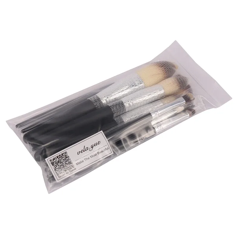 Set Berus Mekap 15pcs Berus Kipas Serbuk Bedak Pemerah Pipi Bronzer Pembayang Mata Pelapik Alis Lip Gloss Alat Campuran Serlahkan Kontur — image 6