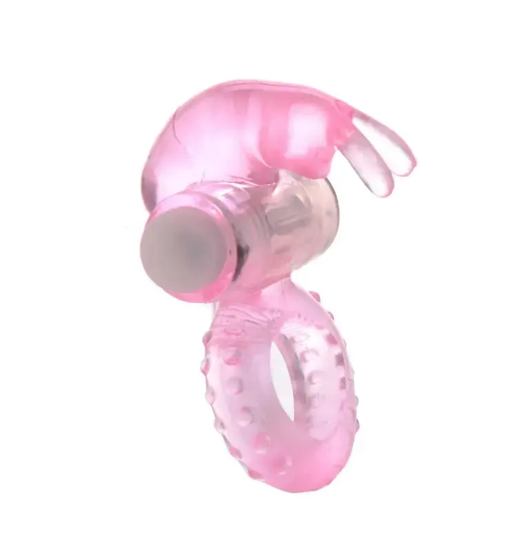 kuneho hugis titi singsing Vibrating Makapangyarihang Vibrator pagkaantala Ejaculation ari ng lalaki singsing pang-adulto sex toy para sa mga lalaki Vibrate para sa Mag-asawa — image 2