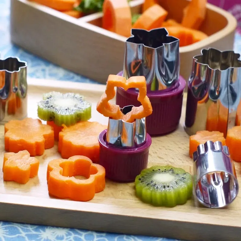 เครื่องตัดผักรูปร่าง DIY Cookie Cutters ผักผลไม้กดแม่พิมพ์ดอกไม้ตกแต่งสำหรับเด็กอาหารทำ CU0005 — image 5