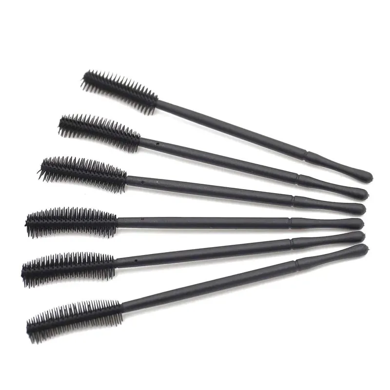 Fadvan 50 st/pack Silikonborstar Engångsögonfransverktyg Kam Mascara trollstavar Sminkborstar Individuell applikatorsats för ögon — image 4