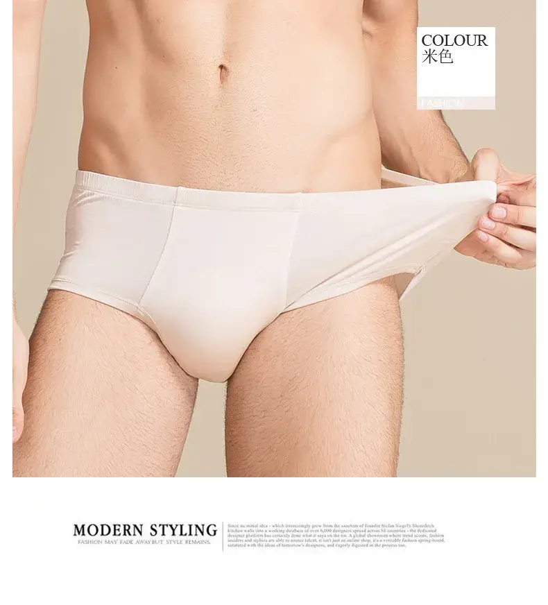 Men Underwear Boxer Shorts 100% Real Silk Knitted Boxers Comfortable Health Breathable Male U Shape Underpants 69112 — image 13