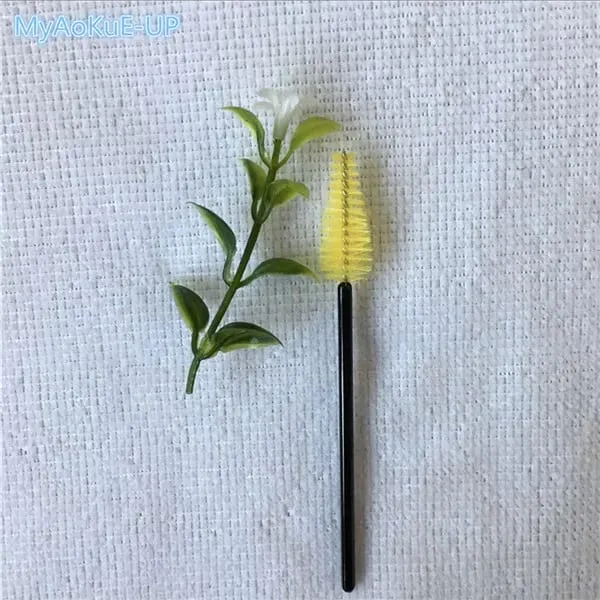 200 ชิ้นขายส่ง Water Drop Shape วัสดุไนลอนผสมสี Lashes แปรงแต่งหน้า Eyelash Extension เครื่องมือแปรงขนตา — image 14