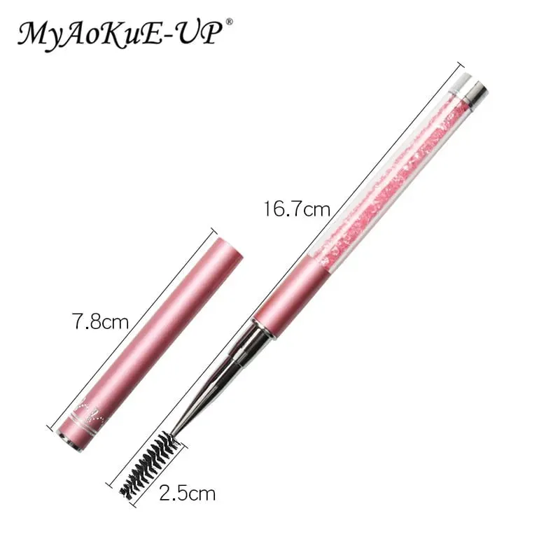 Brosse à cils en strass, brosses à cils réutilisables, applicateur de baguette de Mascara, outil de maquillage d'extension de cils — image 2