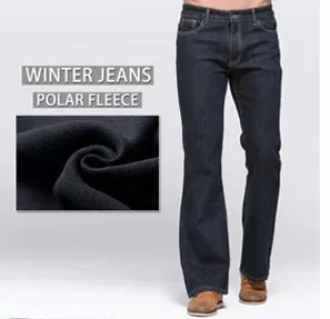 Mens Boot Cut Jeans Slightly Flared Slim Fit Blue Black Trousers Designer Classic Male Stretch Denim Pants — image 9