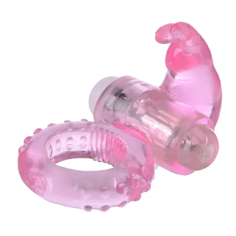 kuneho hugis titi singsing Vibrating Makapangyarihang Vibrator pagkaantala Ejaculation ari ng lalaki singsing pang-adulto sex toy para sa mga lalaki Vibrate para sa Mag-asawa — image 1