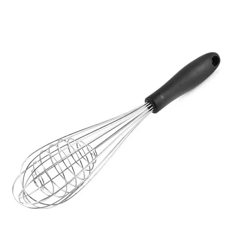Stainless Steel + TPR Handle Egg Beater Kitchen Balloon Wire Whisk Mixer Foamer for Cooking Baking Blending Whisking Stirring — image 5