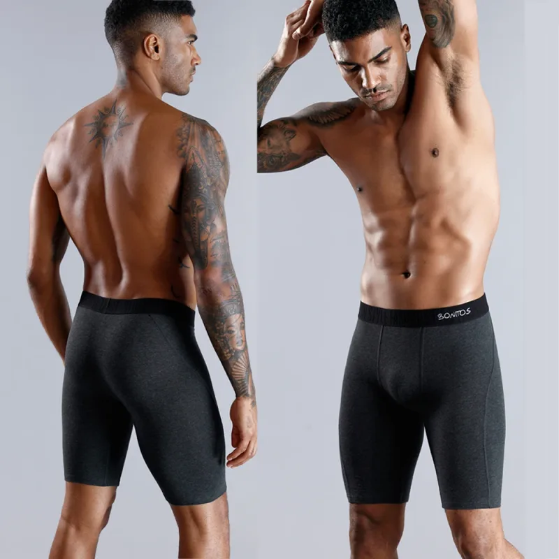 Seluar dalam Boxer Lelaki Panjang Seluar Dalam Boxer Lelaki Seluar Dalam Boxer Lelaki Kapas Seluar Dalam Boxer Kaki Panjang untuk Seluar Dalam Pouch Seksi Jenama — image 3