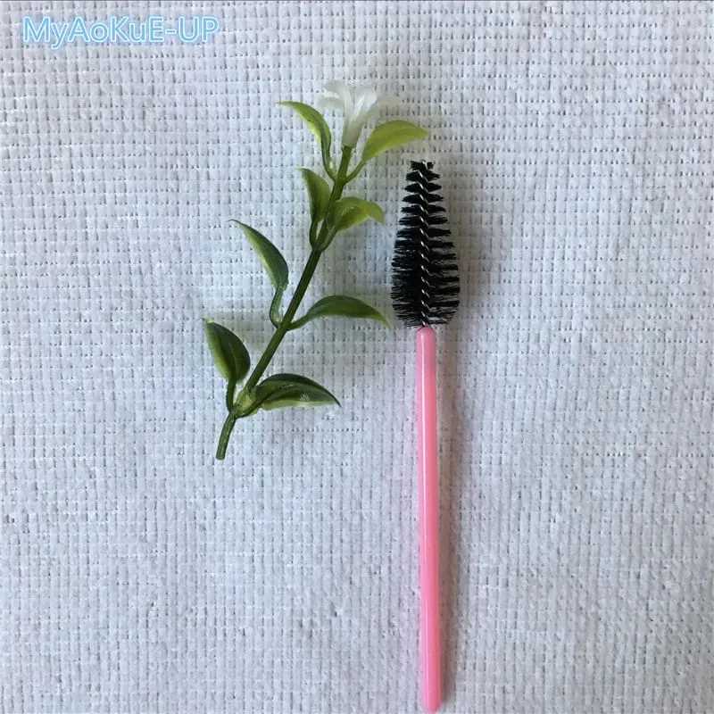 200 ชิ้นขายส่ง Water Drop Shape วัสดุไนลอนผสมสี Lashes แปรงแต่งหน้า Eyelash Extension เครื่องมือแปรงขนตา — image 5