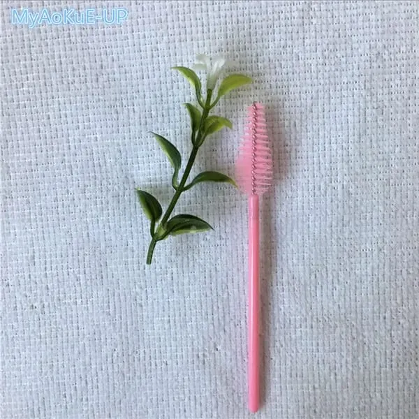200 ชิ้นขายส่ง Water Drop Shape วัสดุไนลอนผสมสี Lashes แปรงแต่งหน้า Eyelash Extension เครื่องมือแปรงขนตา — image 10