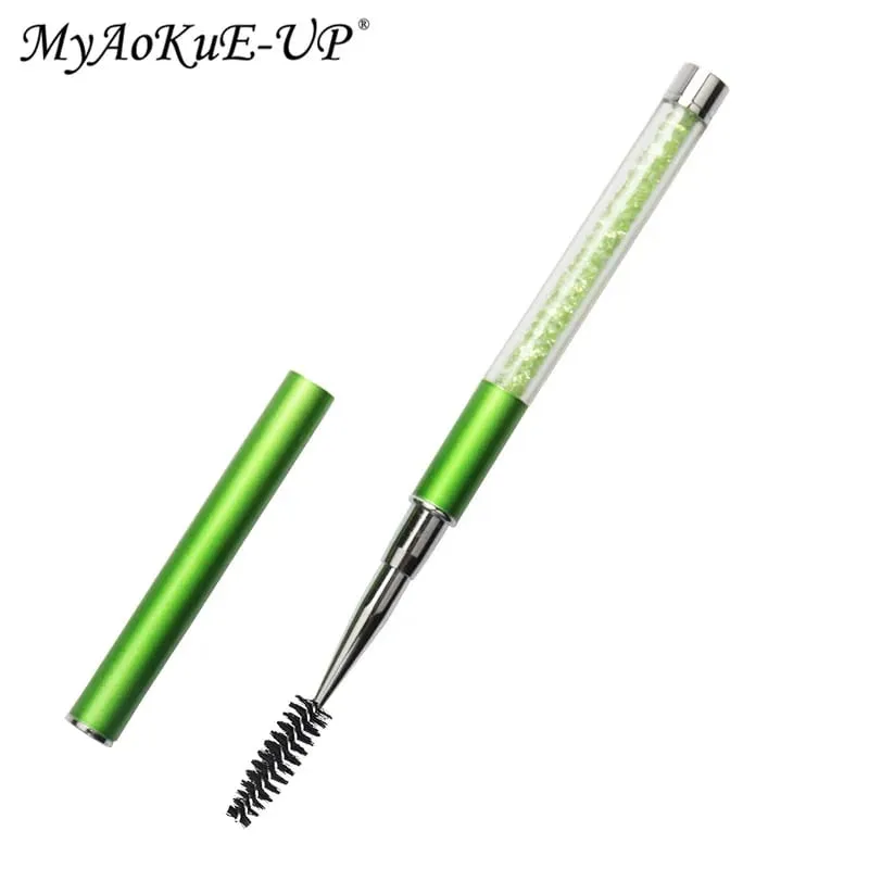 Brosse à cils en strass, brosses à cils réutilisables, applicateur de baguette de Mascara, outil de maquillage d'extension de cils — image 15