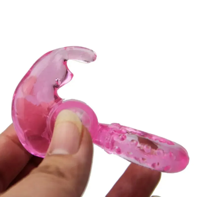 kuneho hugis titi singsing Vibrating Makapangyarihang Vibrator pagkaantala Ejaculation ari ng lalaki singsing pang-adulto sex toy para sa mga lalaki Vibrate para sa Mag-asawa — image 6