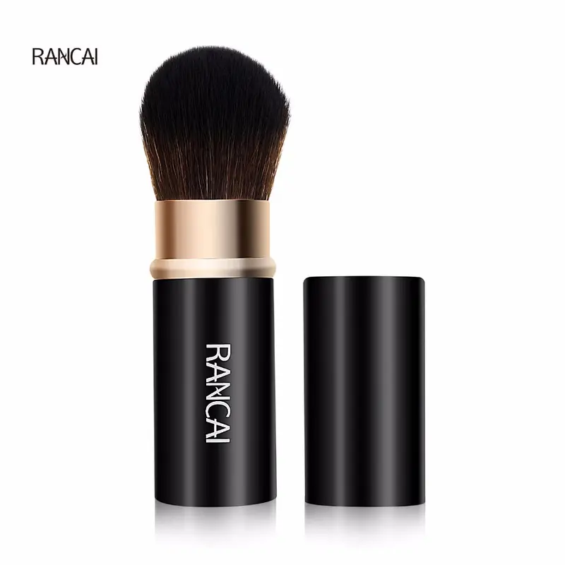 1 pçs pincéis de maquiagem retrátil pó fundação mistura blush rosto kabuki escova maquiagem compõem ferramentas cosméticas — image 1