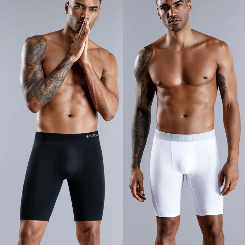 Seluar dalam Boxer Lelaki Panjang Seluar Dalam Boxer Lelaki Seluar Dalam Boxer Lelaki Kapas Seluar Dalam Boxer Kaki Panjang untuk Seluar Dalam Pouch Seksi Jenama — image 5