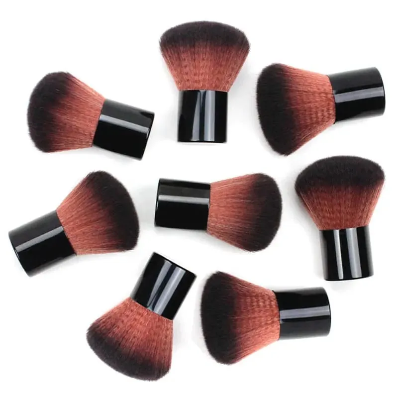 1Set Große Schwarz Make-Up Pinsel Pulver Kosmetik Pinsel Gesicht Erröten Kontur Pinsel Kabuki Nagel Pinsel Make-Up-Tools Mit Tasche sculpting — image 6