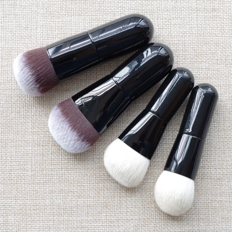 Mignon bébé professionnel pinceaux de maquillage faits à la main doux synthétique Saikoho chèvre cheveux Blush Contour fond de teint brosse maquillage brosse — image 5